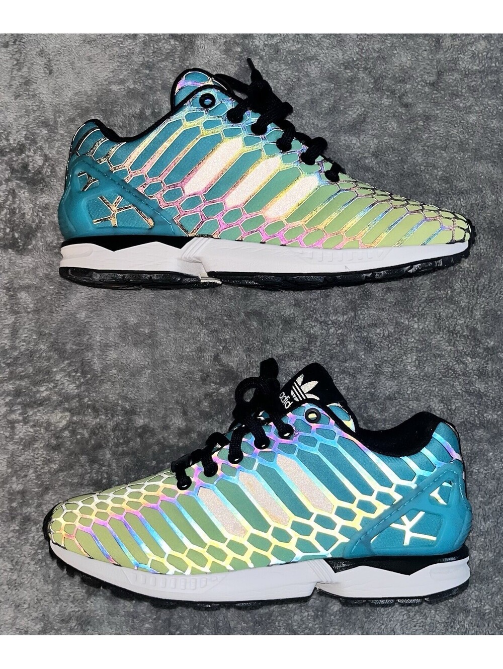 RARE Adidas ORIGINALS GS  ZX FLUX AQ7423 SOLAR YELLOW Size 6.5